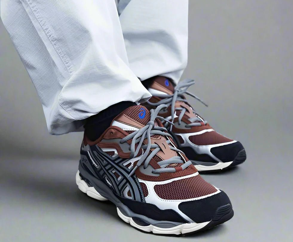 Alternative view of Giày Aiscs Gel-NYC 'Reddish Brown Steeple Grey' 1203A383-200