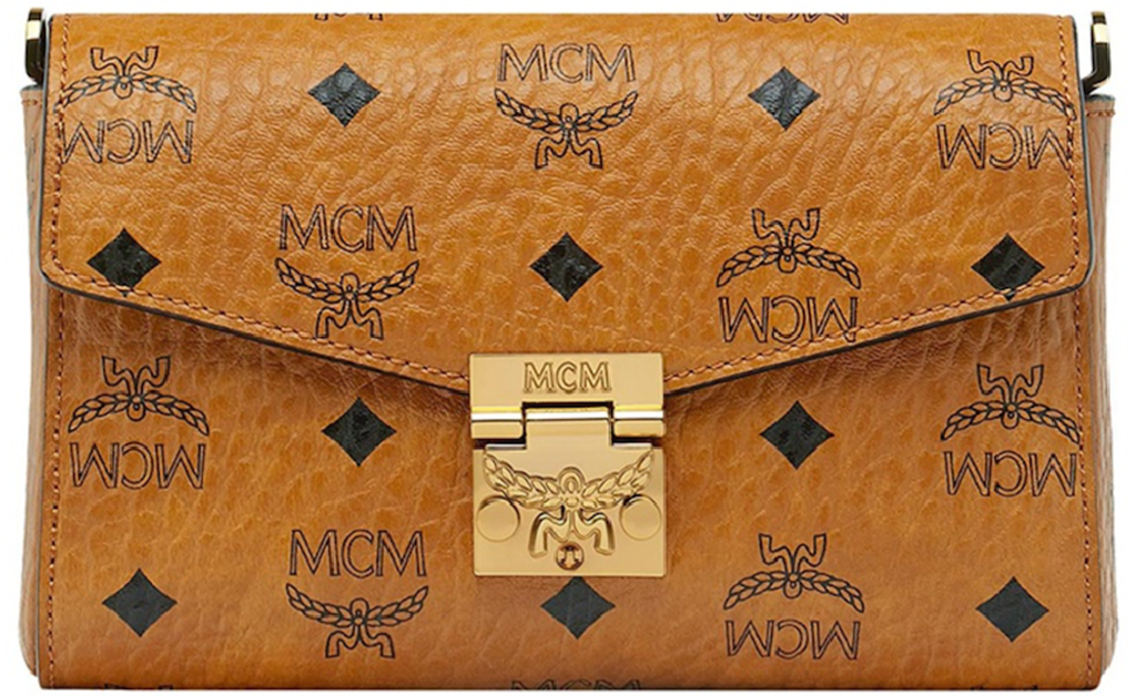 Tui MCM Tracy Flap Crossbody In Visetos 'Beige' MYZ9SME04CO001