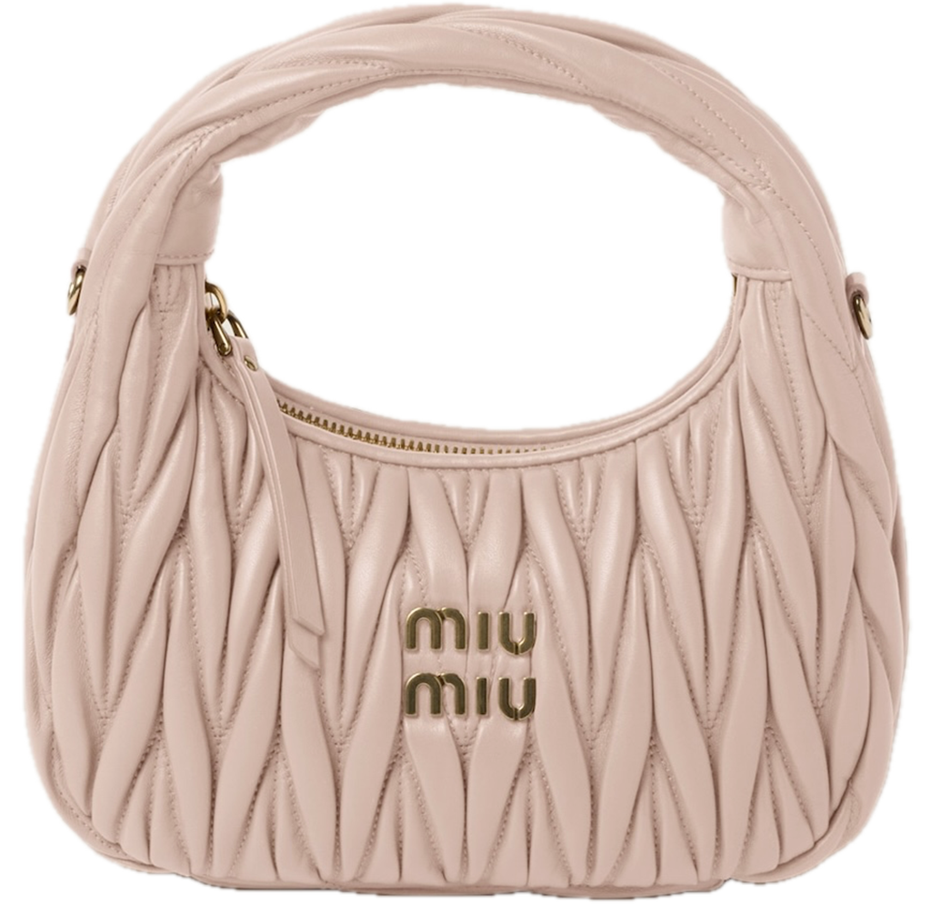Tui Miu Miu Wander Matelasse Hobo Bag 'Pink' 5BC125-N88-F0236-V-OOY