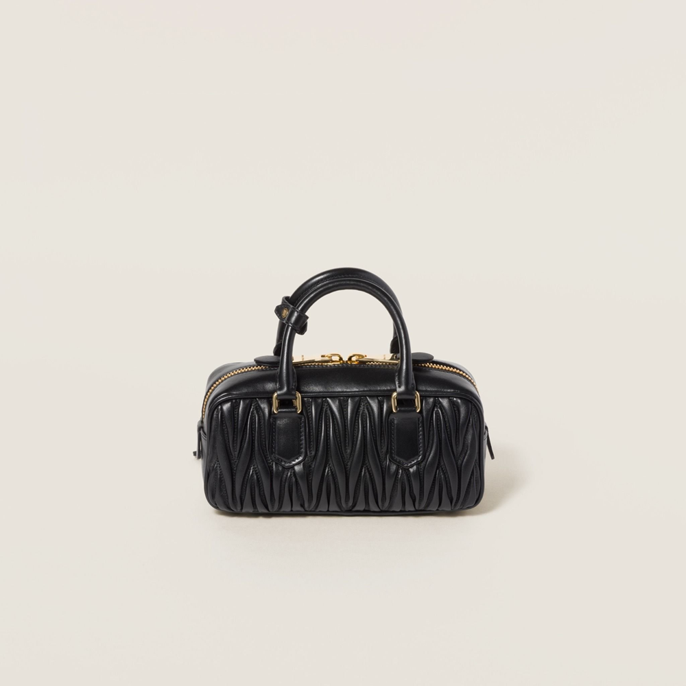 Tui Miu Miu Arcadie Matelasse Bag 'Black' 5BB142-N88-F0002-V-OON