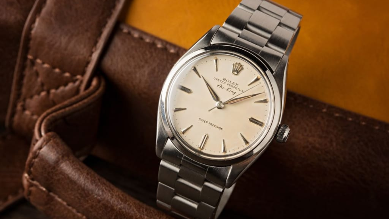 Hinh anh 5: Dong ho Rolex OysterDate 6466 co dien, vo thep khong gi.