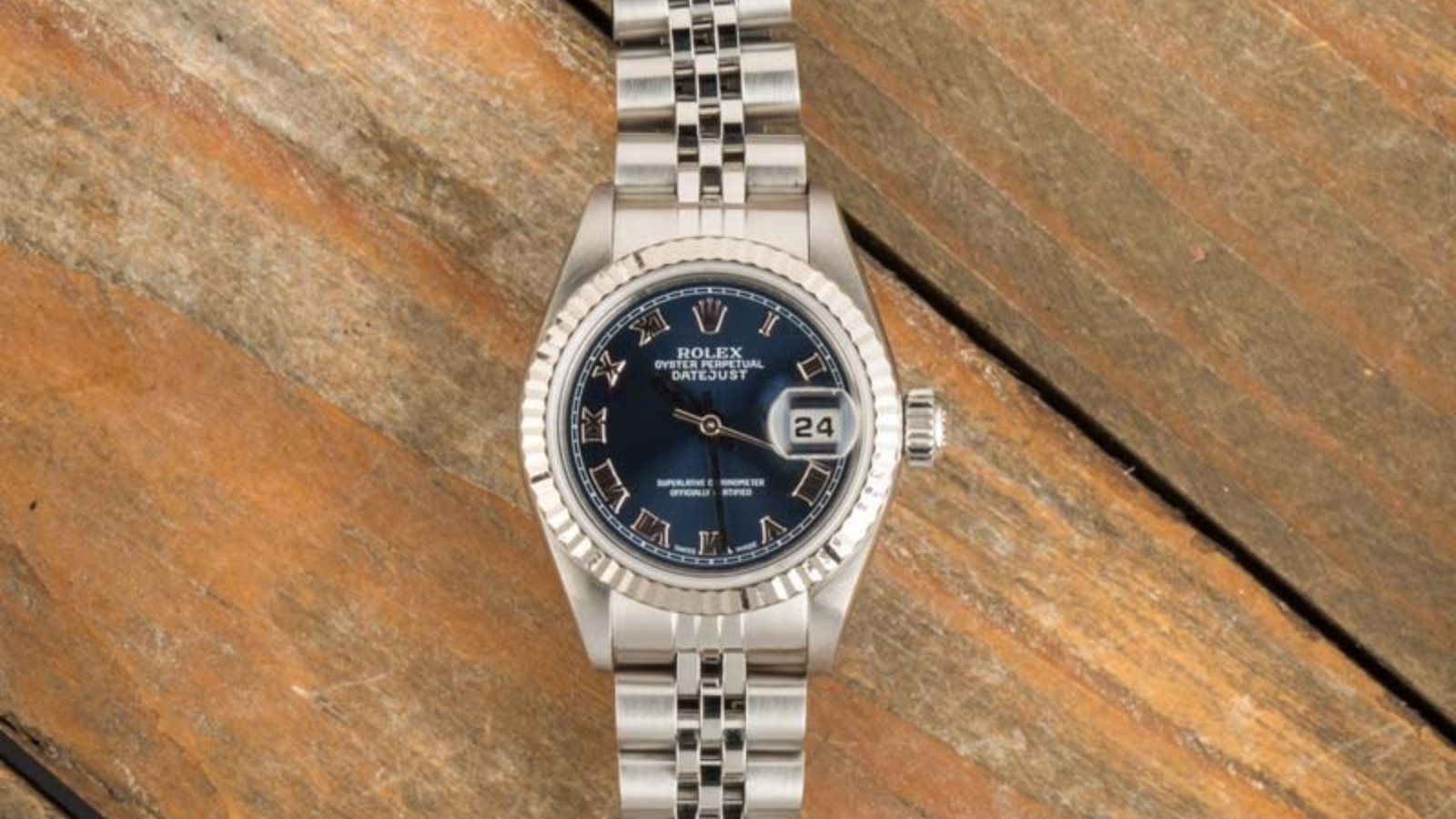 Hinh anh 4: Dong ho Rolex OysterDate 6466 co dien, vo thep khong gi.