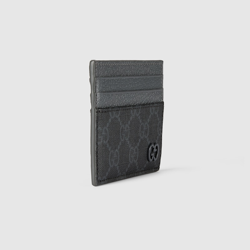Vi Gucci Bi-Color Card Case With GG Detail 'Black' 795230-FACQC-1048