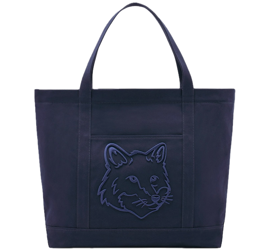 Tui Maison Kitsune Fox Head Large Tote 'Ink Blue' LW05104WW0107-P476