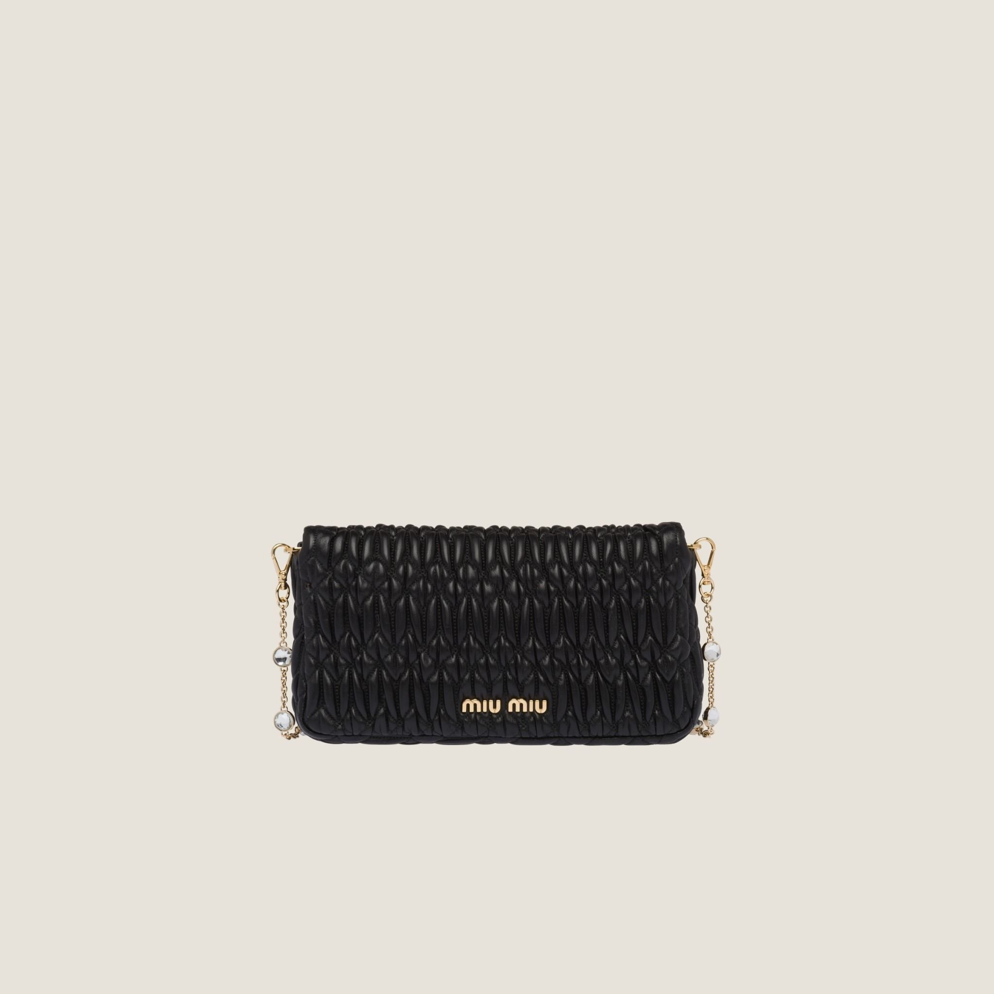 Tui Miu Miu Crystal Cloque Bag 'Black' 5BD417-FVJ-F0002-V-COG