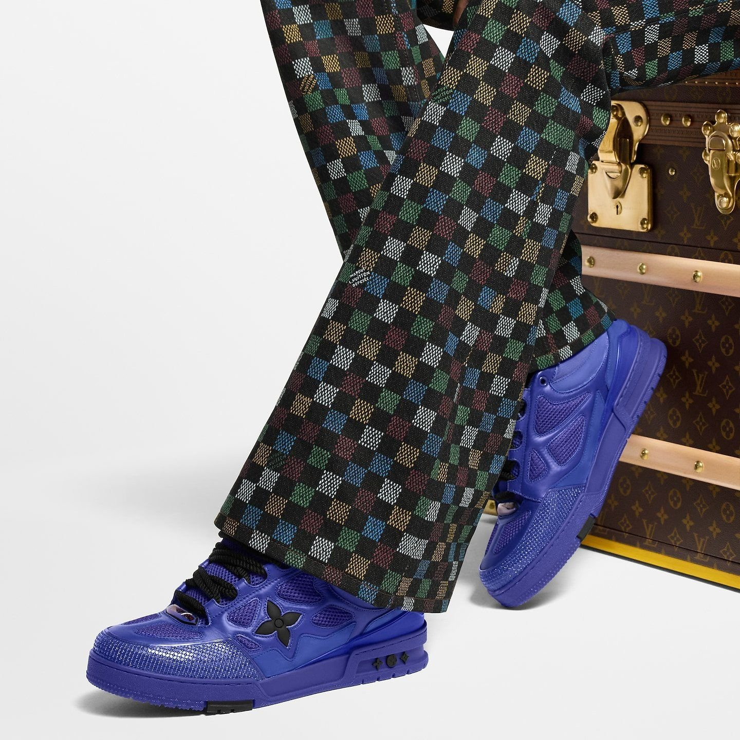 Giay Louis Vuitton LV Skate Trainers 'Blue' 1AHDCS