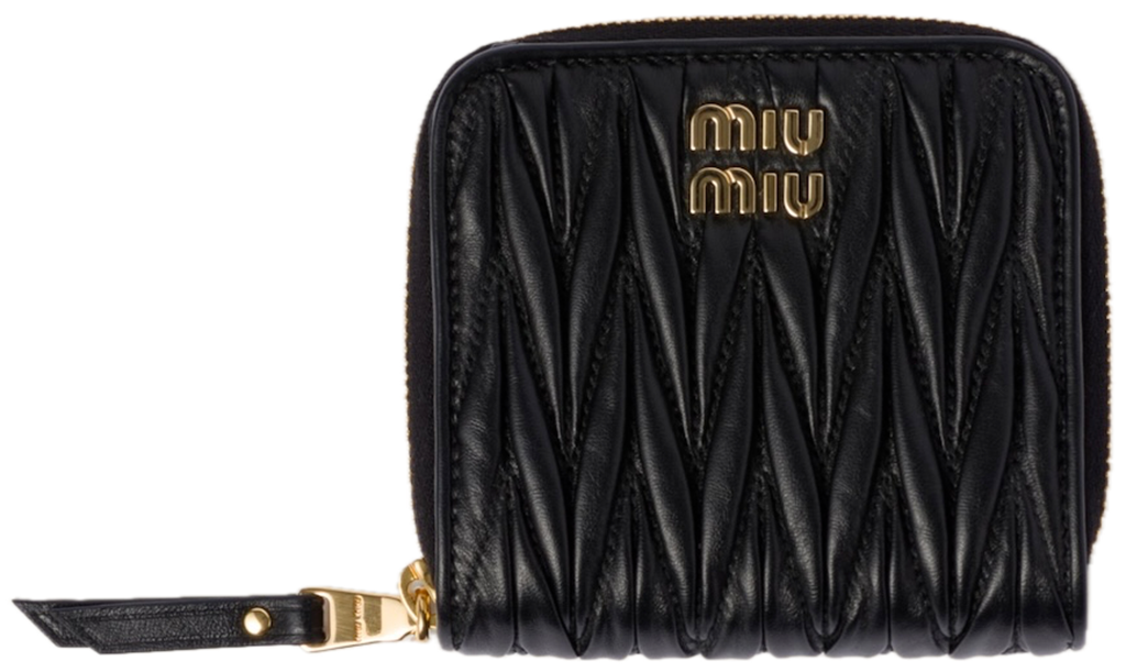 Tui Miu Miu Small Matelasse Wallet 'Black' 5ML522-2FPP-F0002