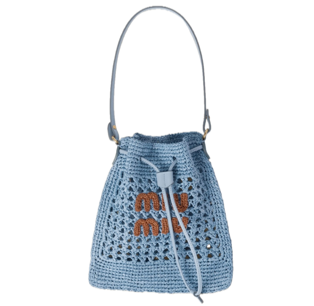 Tui Miu Miu Woven Fabric Mini-bag 'Celeste' 5ND016-2DO1-F03RA