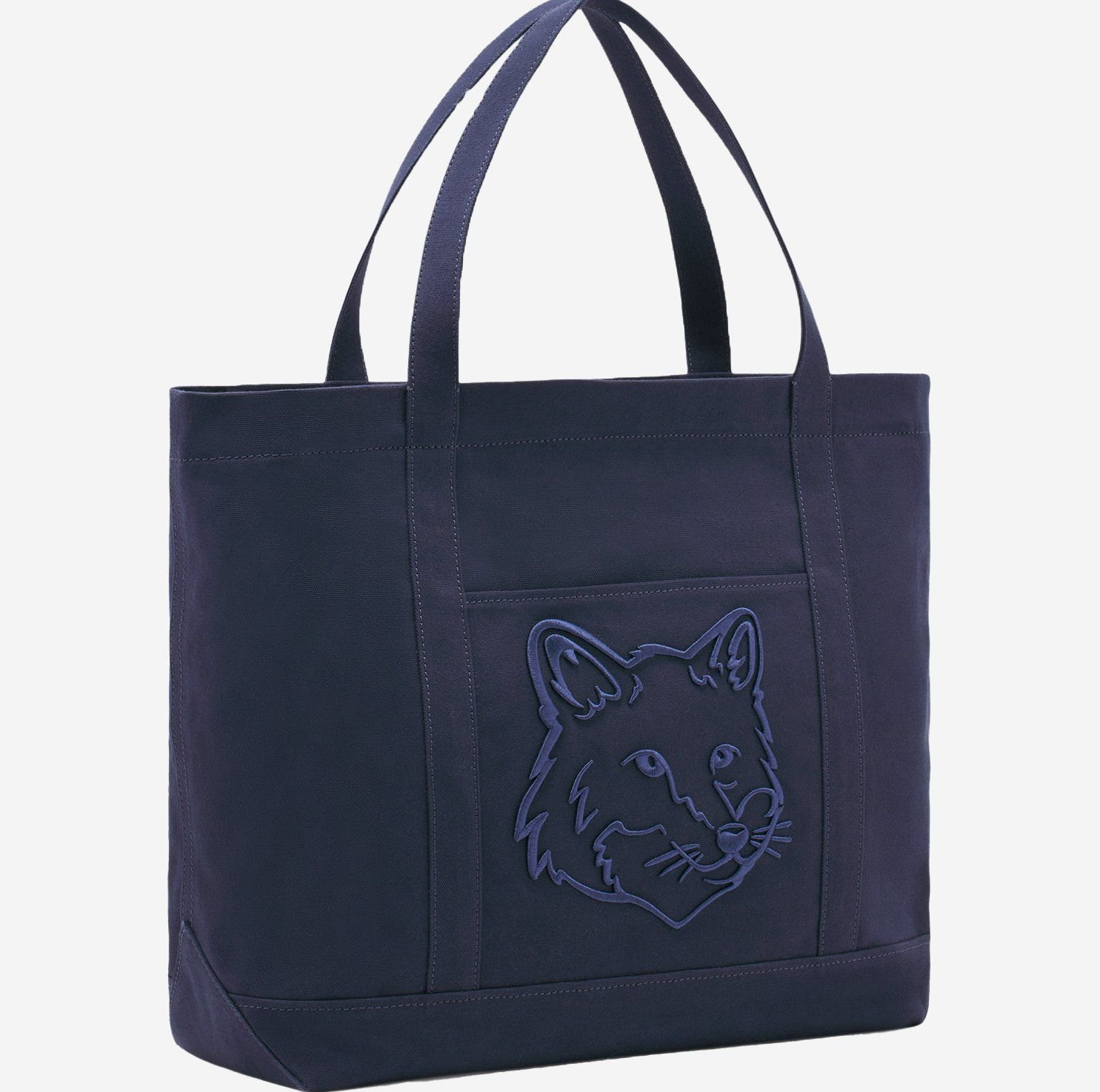 Tui Maison Kitsune Fox Head Large Tote 'Ink Blue' LW05104WW0107-P476