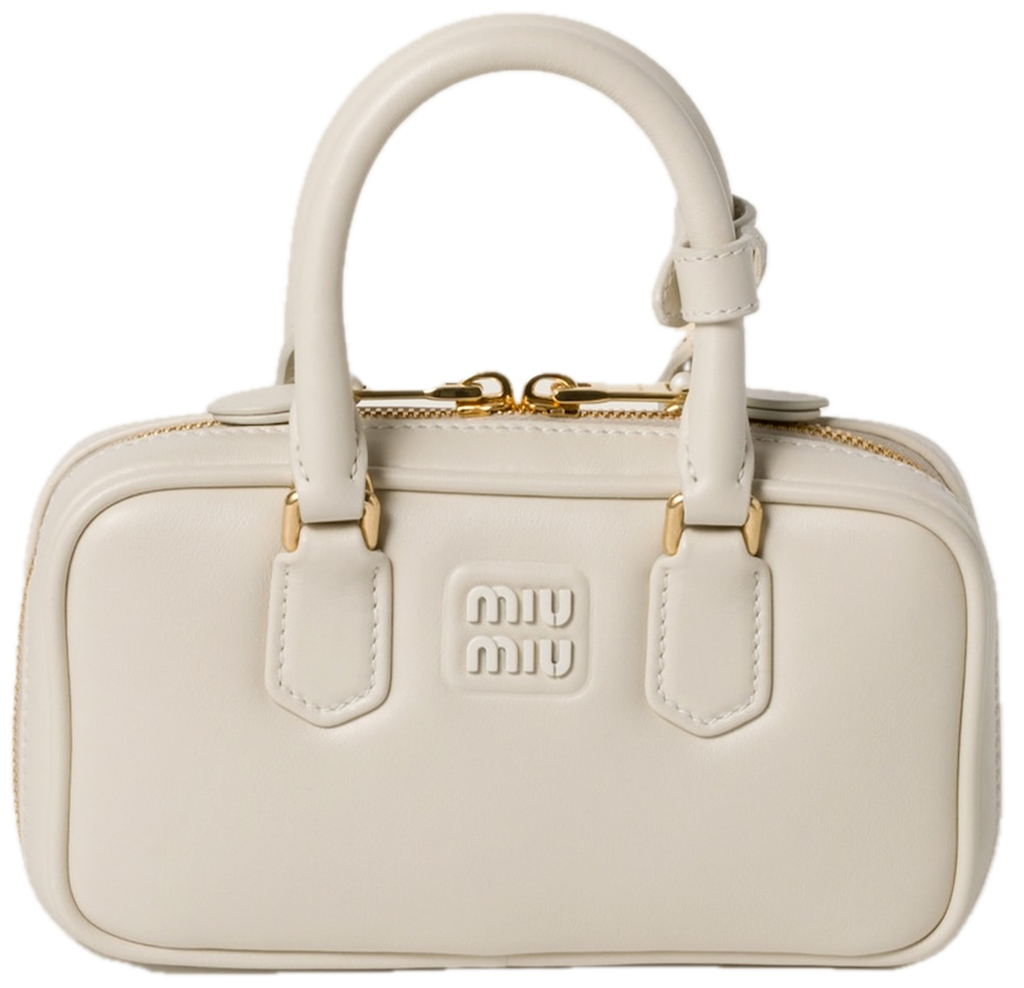 Tui Miu Miu Arcadie Leather Mini 'White' 5BP088-ACR3-F0K74-V-OOO