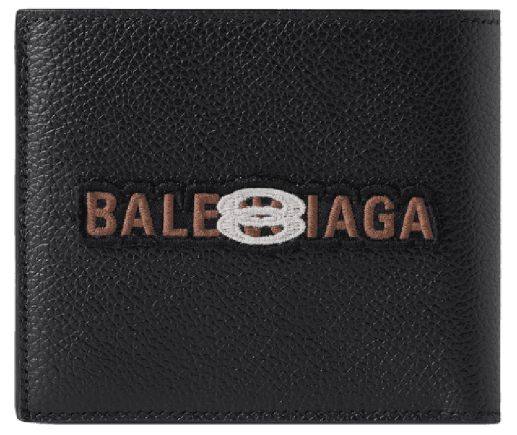 Vi Balenciaga Cash Square Folded Wallet 'Black' 5945492AA931000