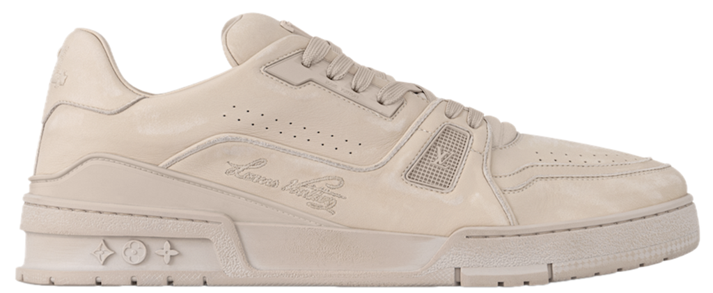 Giay Louis Vuitton LV Distressed Trainers 'Beige' 1AHDAI