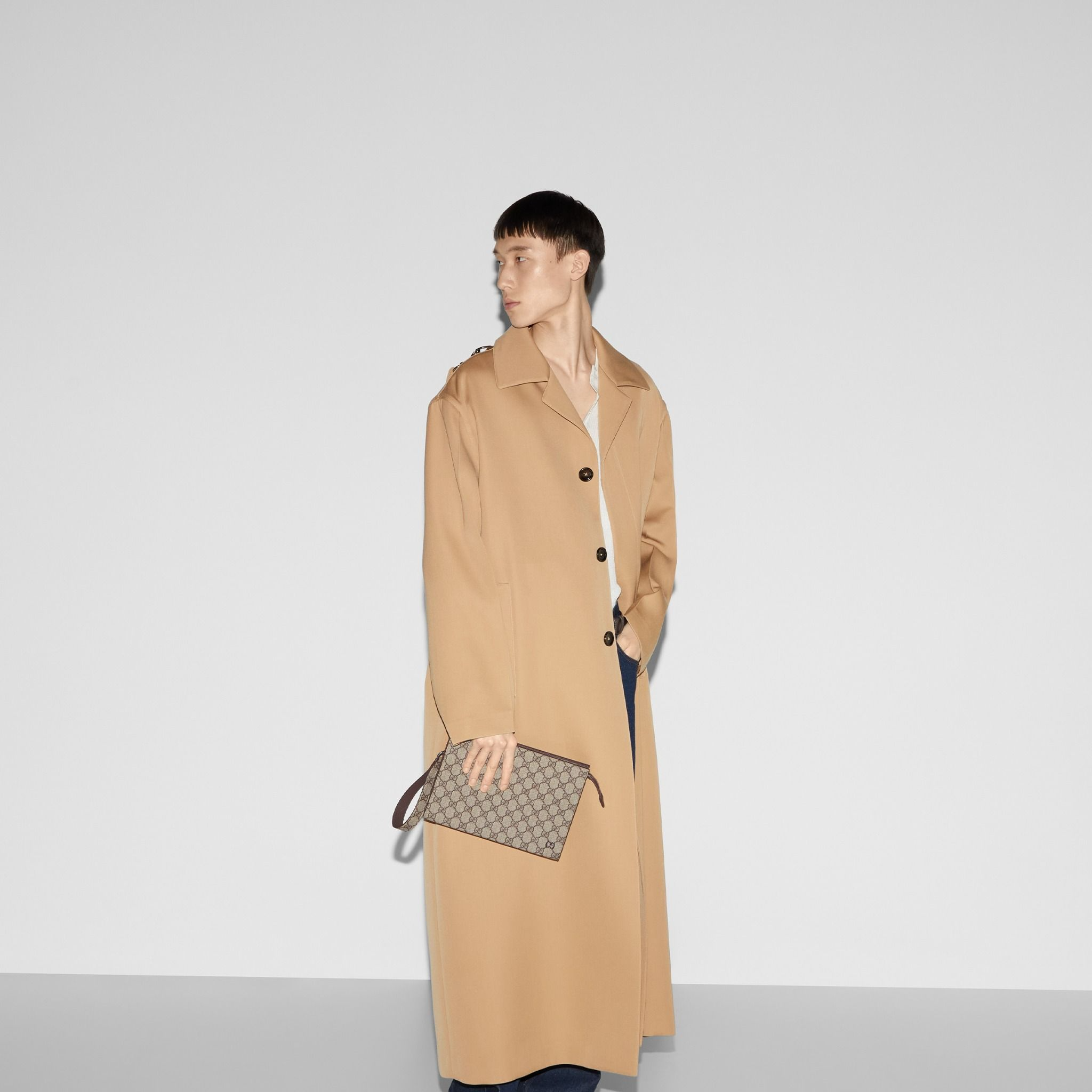 Tui Gucci GG Pouch With GG Detail 'Beige' 768255-FACQC-9773