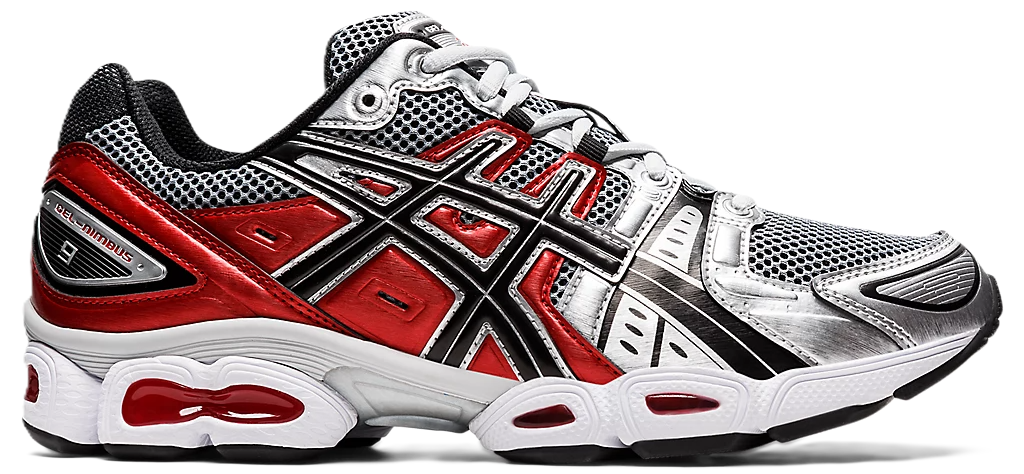 Giay Asics Gel-Nimbus 9 'Pure Silver & Classic Red' 1201A424-020