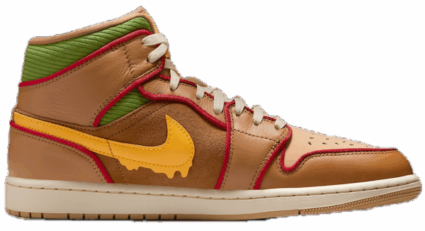 Giay Nike Jordan 1 Mid SE 'Cheeseburger' IB7403-224