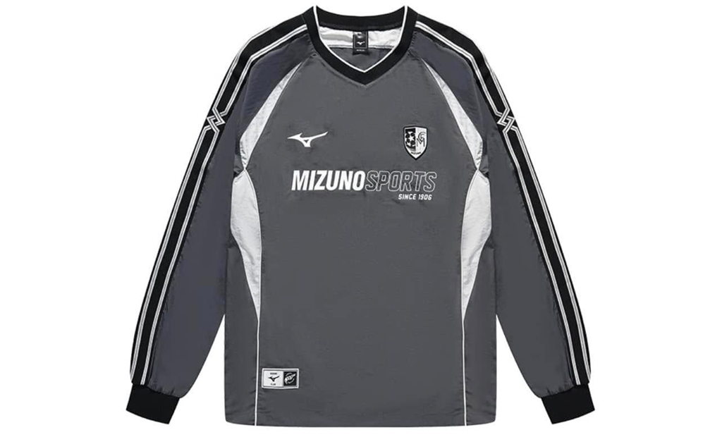 Ao Mizuno Blokecore Retro Long Sleeved 'Grey' K2CE46Y3