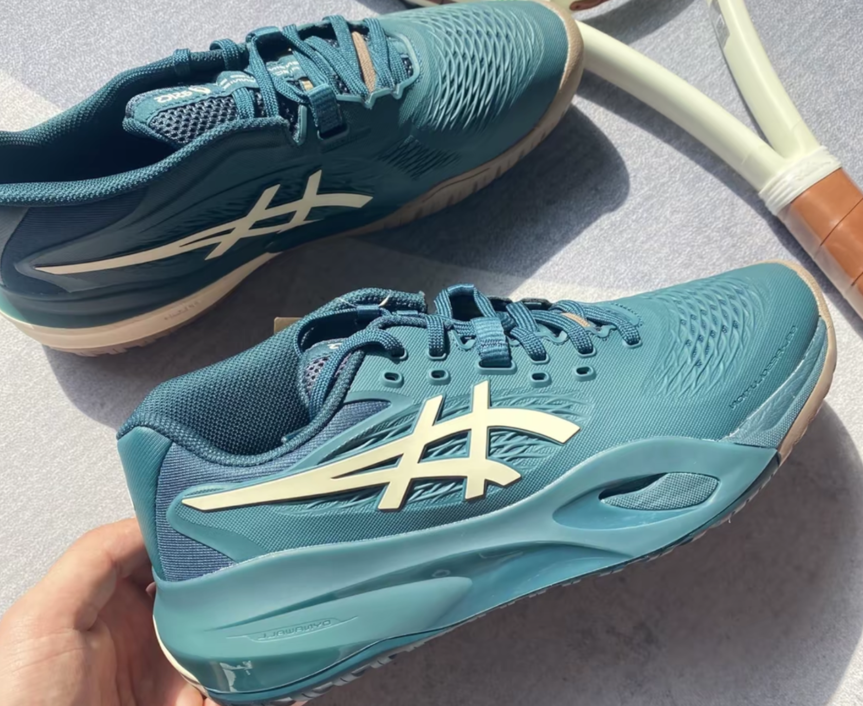 Alternative view of Giày Asics Gel-Resolution X 'Green' 1041A481-300