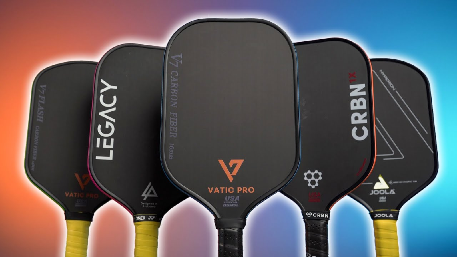 Hinh anh 1: Vot pickleball manh me 2025: Volair Mach 1 Forza, Selkirk Power Air, JOOLA Perseus Pro IV, CRBN 2X Power Series, Legacy Pro