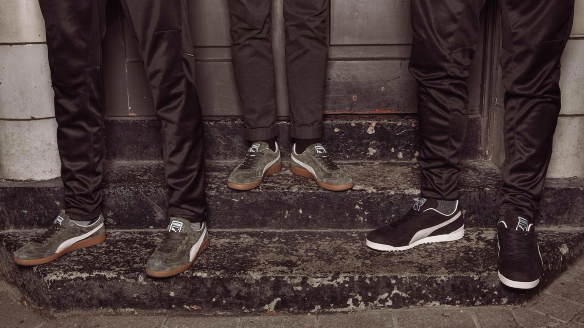 Ba doi giay PUMA Terracewear: KING, Indoor Royalty va V_S1 tren nen trang