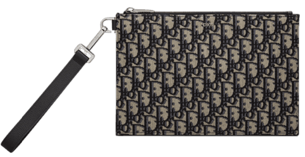 Tui Dior A5 Pouch Leather 'Beige Black Oblique Jacquard' 2ESCA338YSE-H05E
