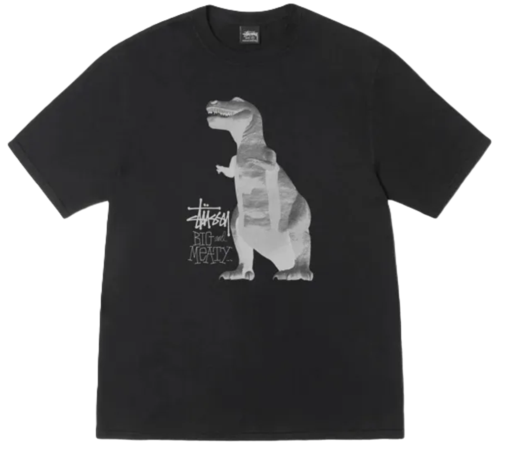 Ao Stussy Big & Meaty Tee Pigment Dyed 'Black' 1905133
