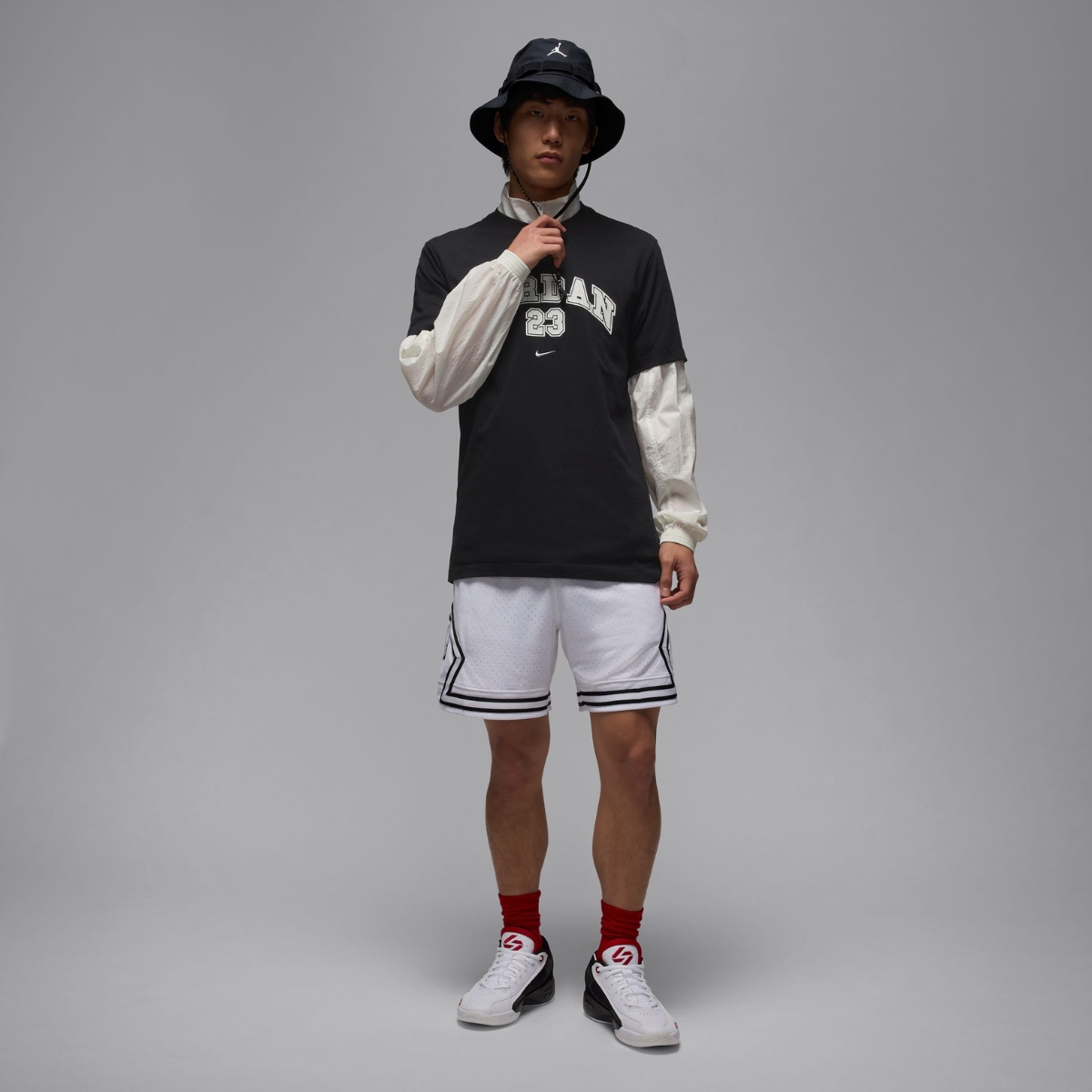 Alternative view of Giày Nike Jordan Luka .77 'White Gym Red Black' HF0806-101