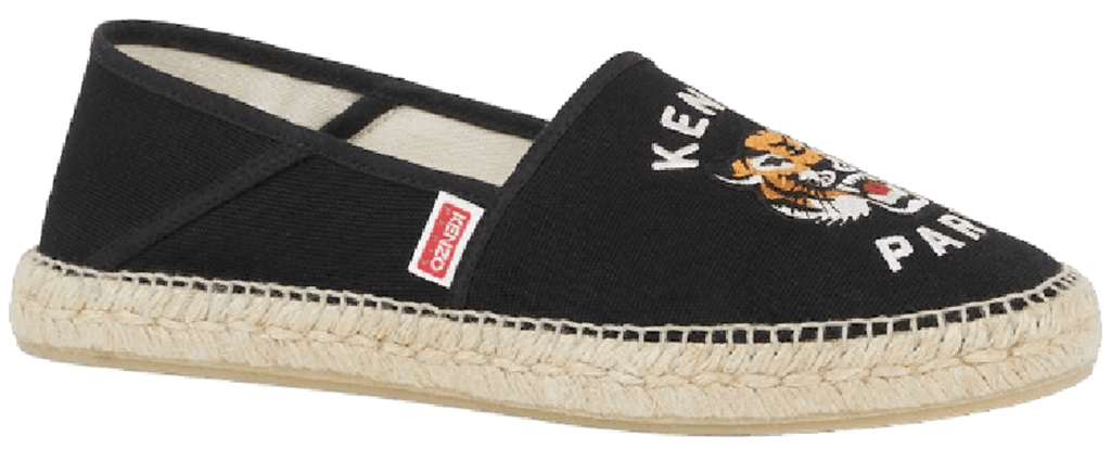 Giay Kenzo Lucky Tiger Canvas Espadrilles 'Black' FE55ES020F81-99