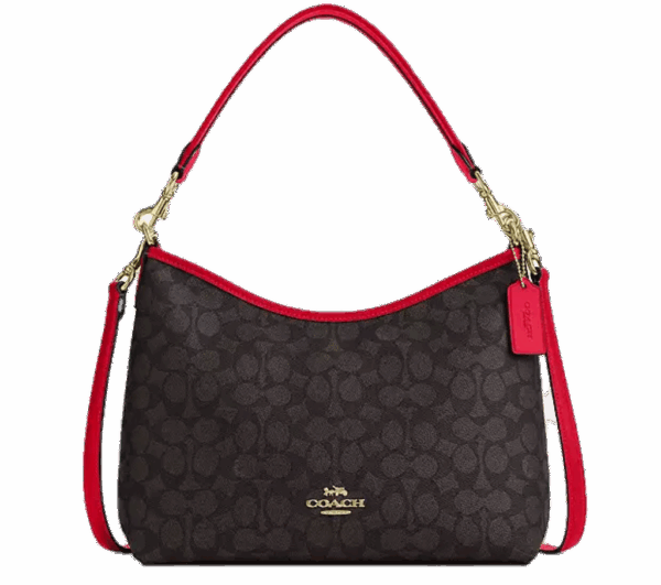 Túi Coach Laurel Shoulder Bag 'Walnut Red' CV975-IMXD0