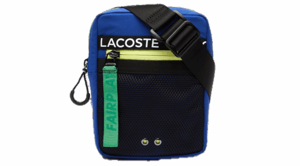 Tui Lacoste Band Nylon Crossbody 'Blue' NU3797UH-J77