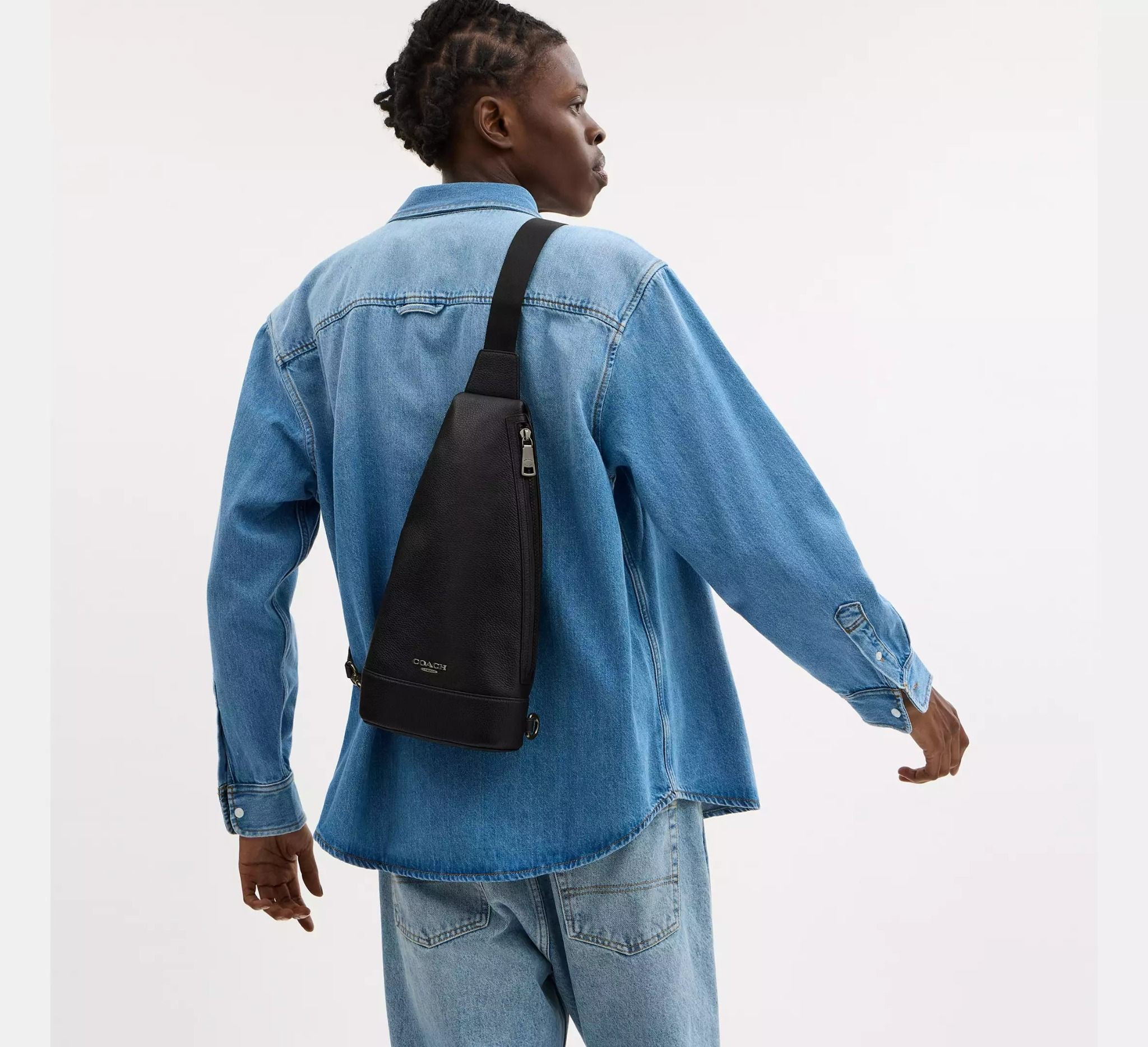 Alternative view of Túi Nam Coach Dominic Sling Pack 'Black' CY803-QBBK