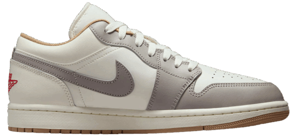 Giay Nike Air Jordan 1 Low 'Red College Grey' 553558-169