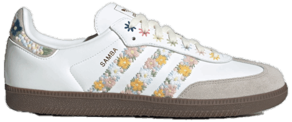 Giay Adidas Originals Samba Satin 'Cloud White' HQ5155