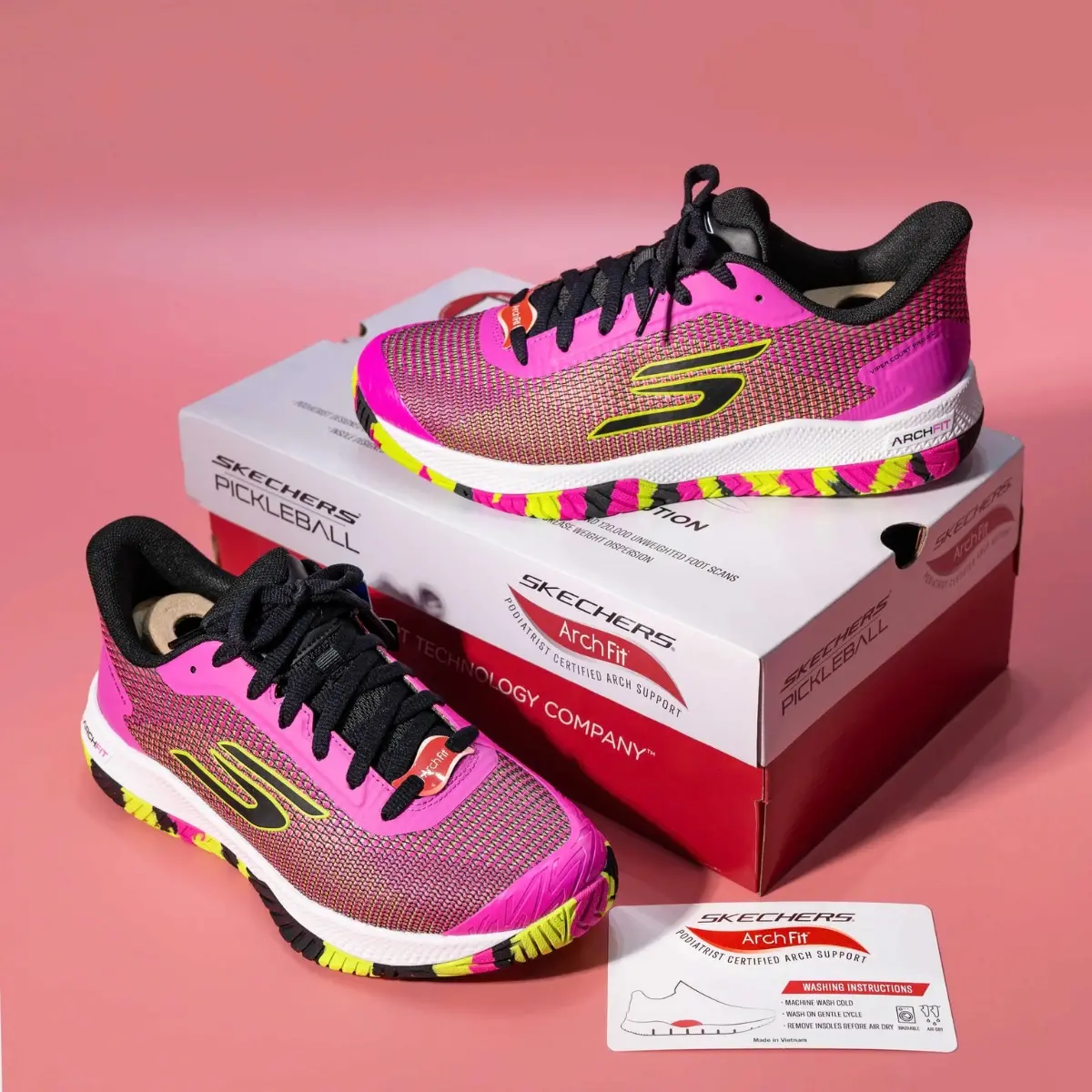 Alternative view of Giày Skechers Viper Court Pro 2.0 'Pink' 172109-HPK