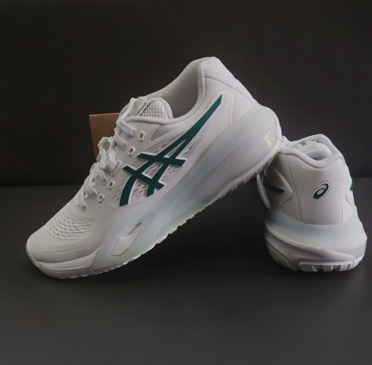 Alternative view of Giày Asics Gel-Resolution X 'White Pitch Green' 1041A481-102