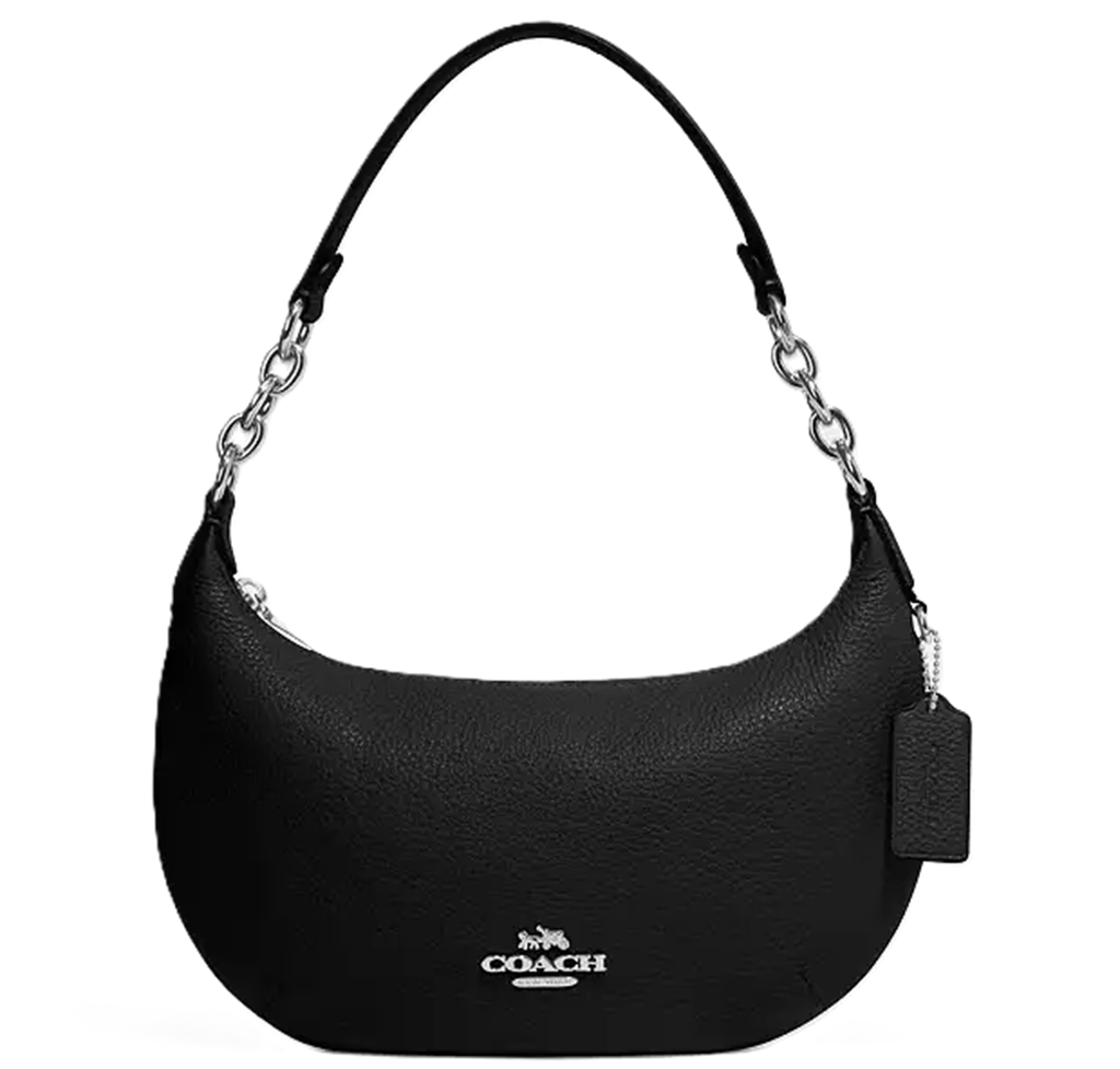 Tui Coach Payton Hobo Bag 'Silver Black' CE619-SVDTV
