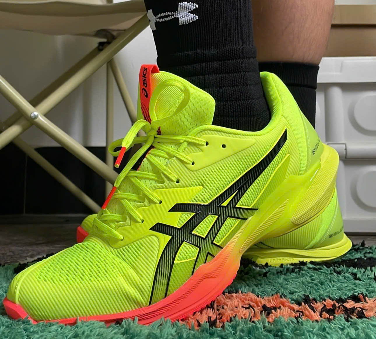 Alternative view of Giày Asics Solution Speed FF 3 Paris 'Safety Yellow' 1041A479-750