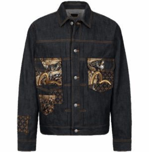 Ao Evisu Denim Jackets 'Black' 2ESHTM4DJ7001RXDP