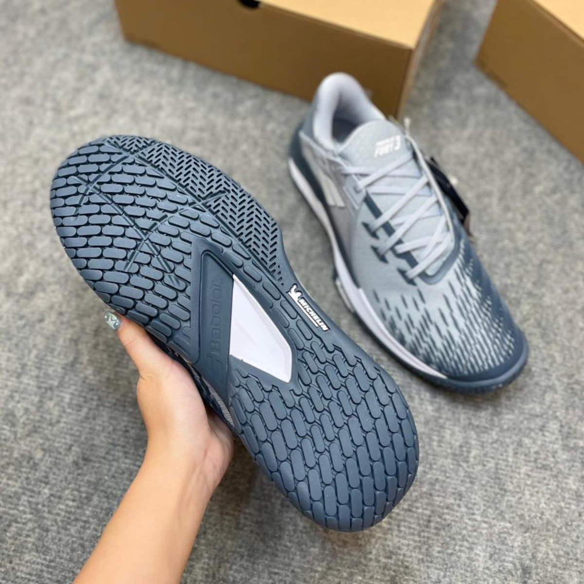 Alternative view of Giày Babolat Propulse Fury 3 'Grey White' 3A0S25B208-3035