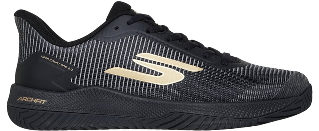 Giày Skechers Viper Court Pro 2.0 'Black Gold' 246109-BKGD