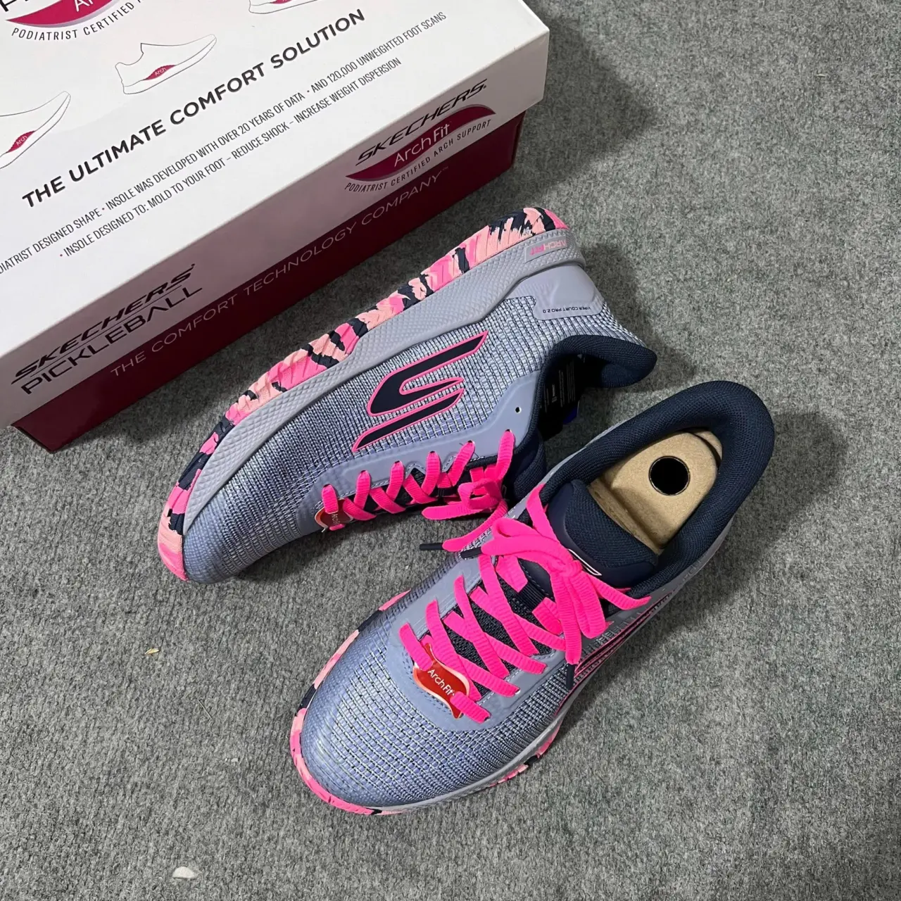 Giày Skechers Viper Court Pro 2.0 'Grey Lavander' 172109-GYLV - Ảnh 5
