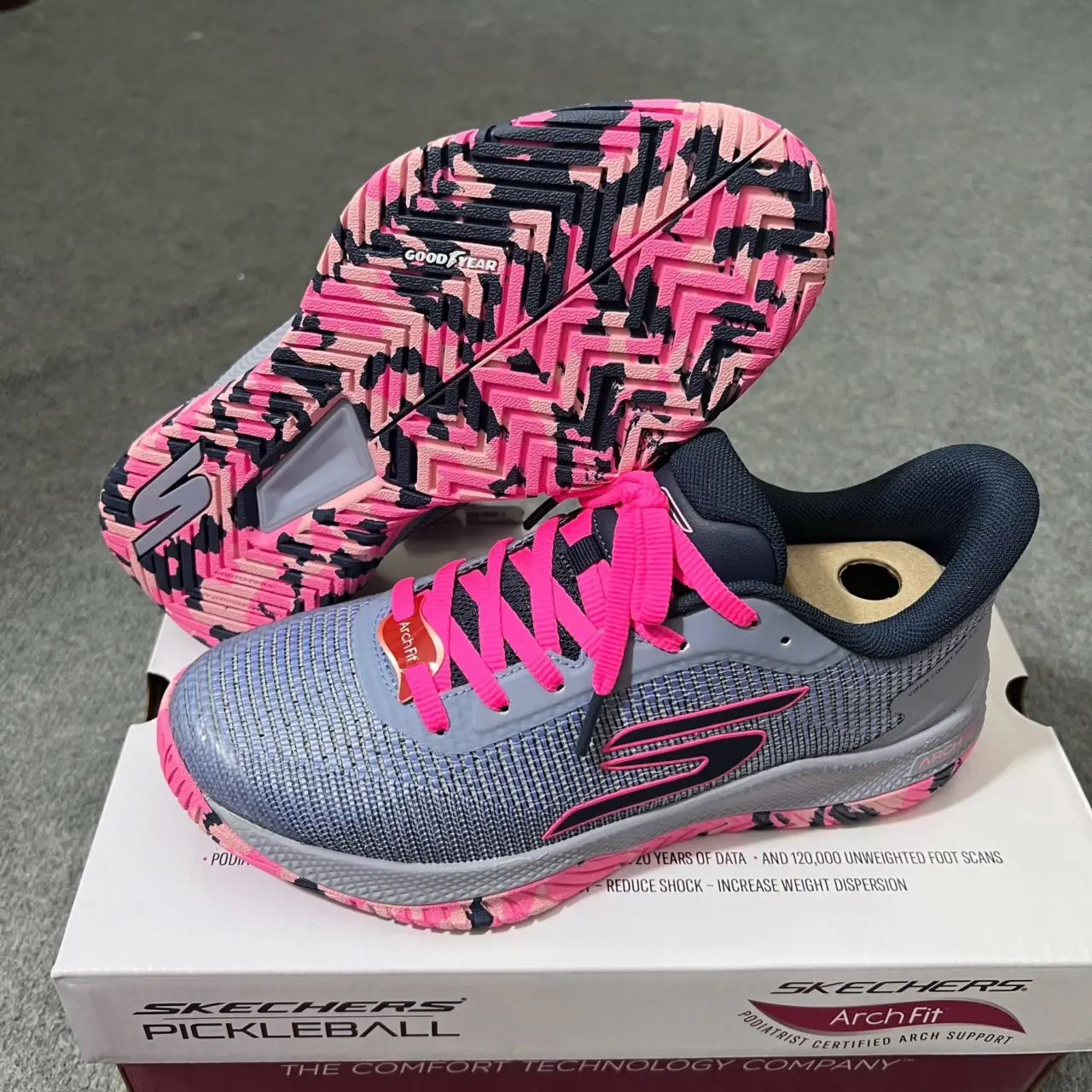 Alternative view of Giày Skechers Viper Court Pro 2.0 'Grey Lavander' 172109-GYLV