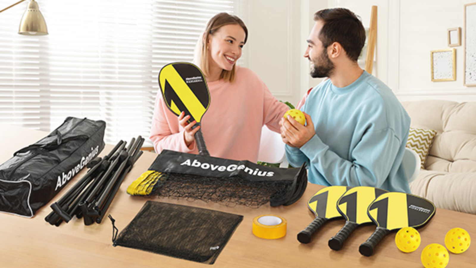 Hinh anh 1: A11n Driveway Pickleball Set va TYRSEN Pickleball Set