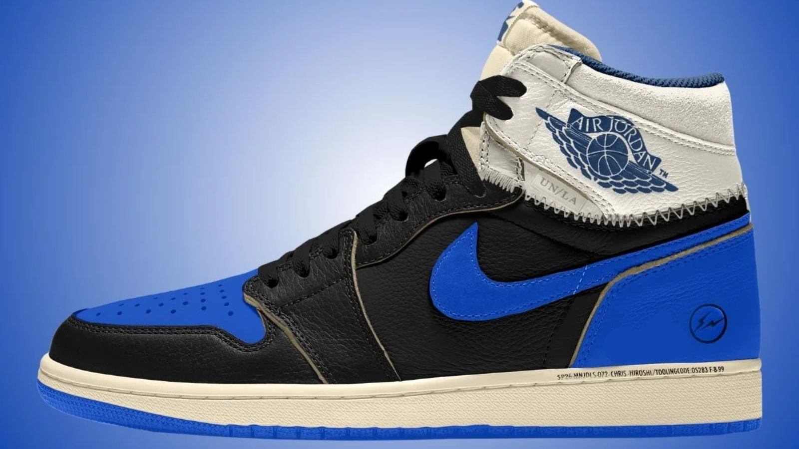 Hinh anh 5: Hiroshi Fujiwara mang Union x Fragment x Air Jordan 1 Sport Royal