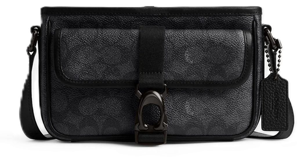 Túi Coach Beck Slim Signature Canvas 'Charcoal' CM337-CHR