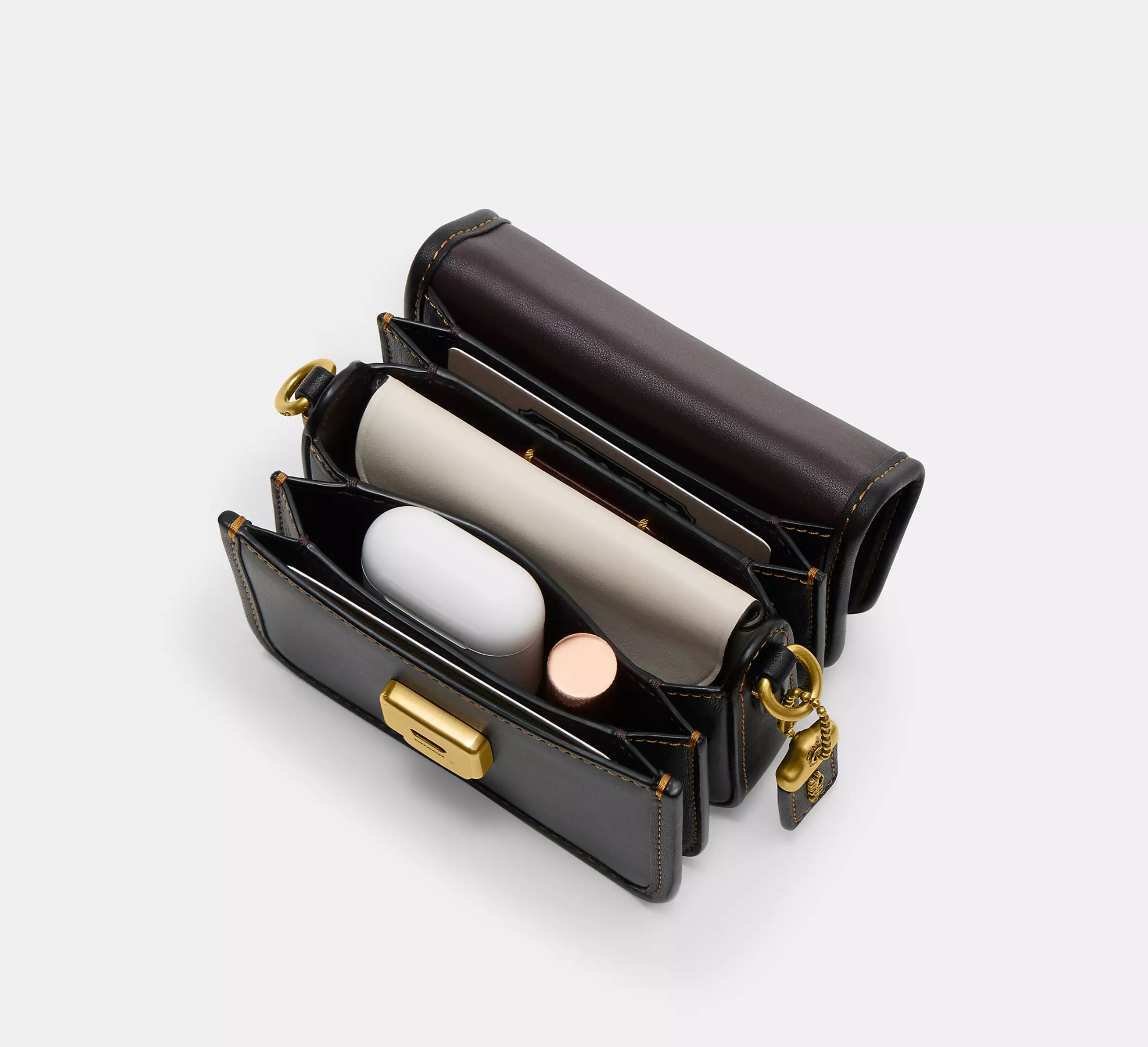 Alternative view of Túi Coach Rogue Top Handle 12 Colorblock 'Black' CM423-B4M2