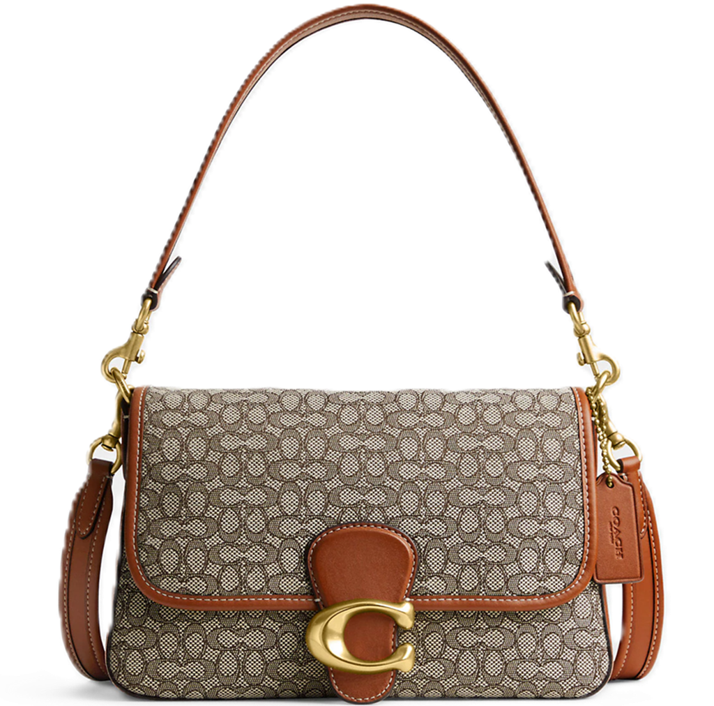 Túi Coach Soft Tabby Micro Signature Jacquard 'Beige' CM536-B4TA7