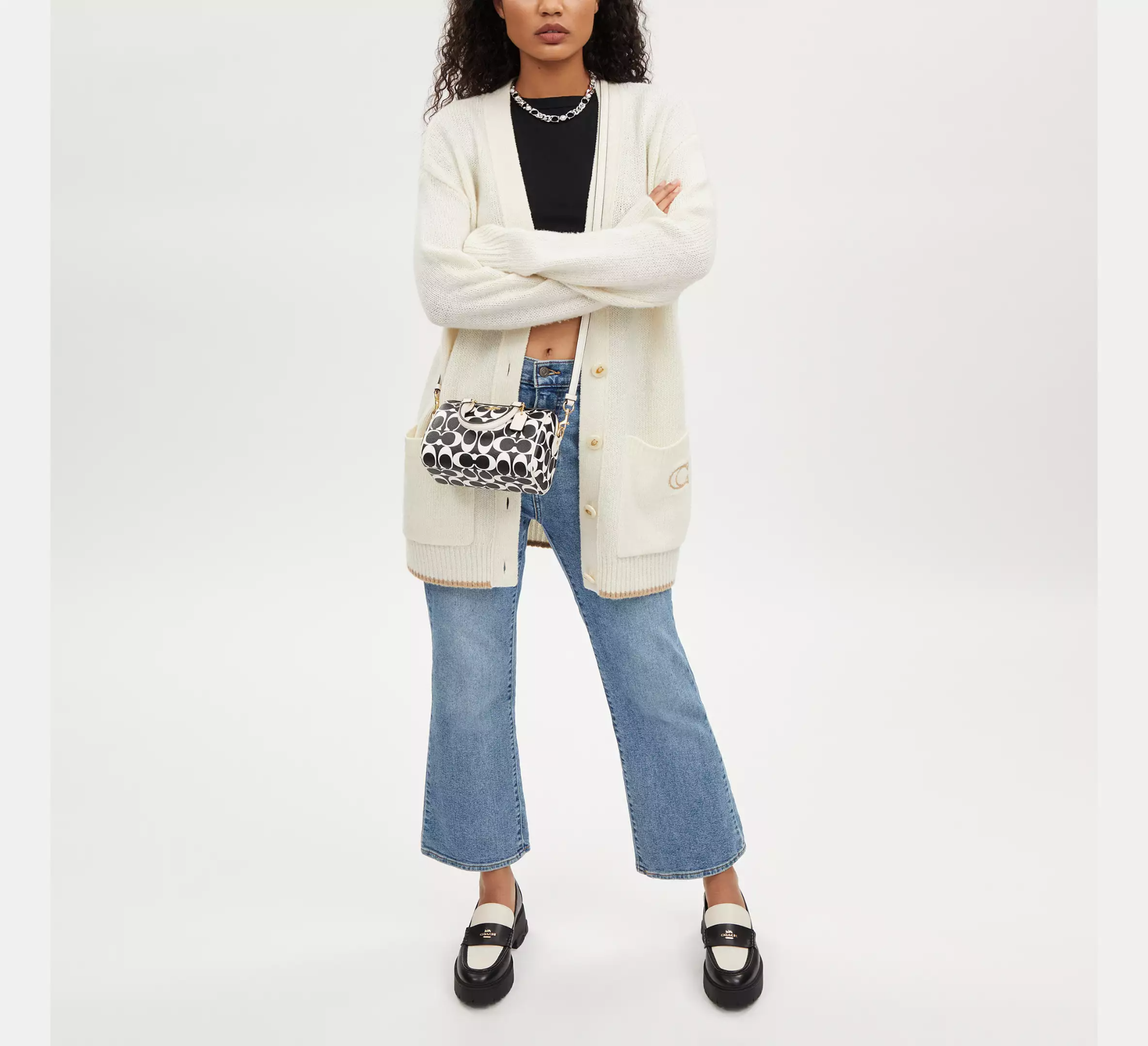 Alternative view of Túi Coach Mini Rowan Signature Canvas 'Black' CO960-IMA47