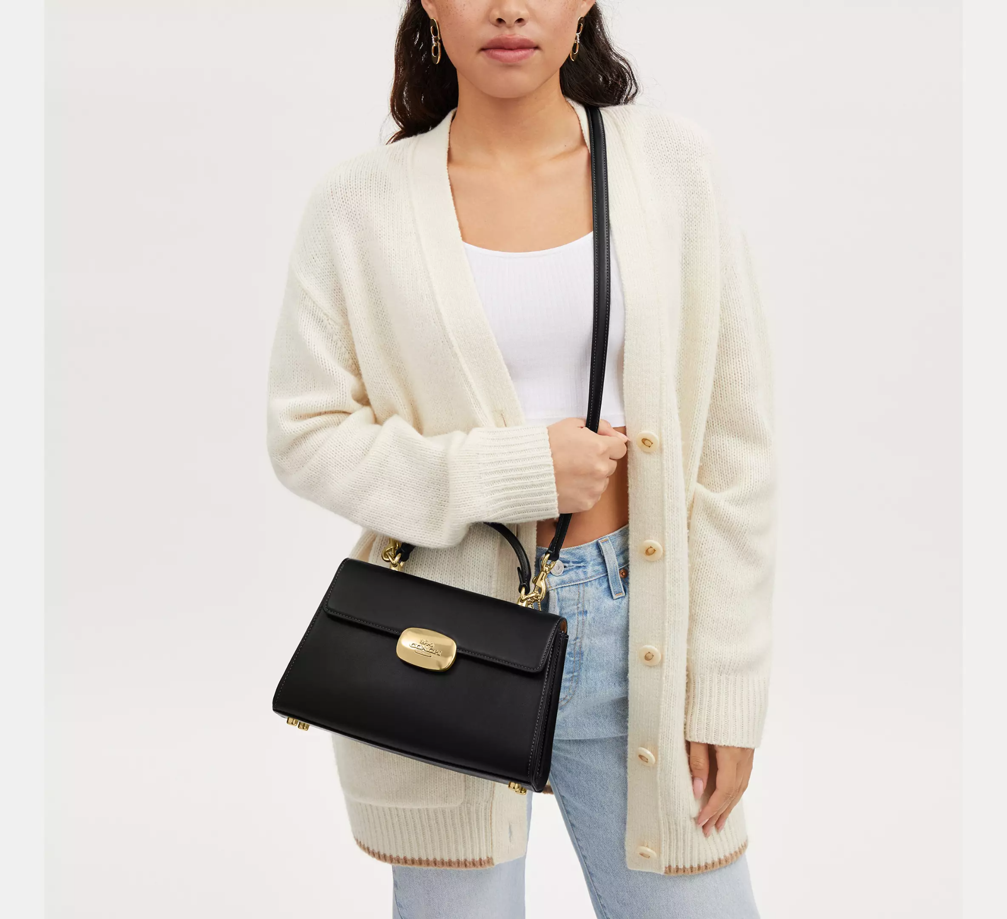 Alternative view of Túi Coach Eliza Top Handle 'Black' CP006-IMBLK