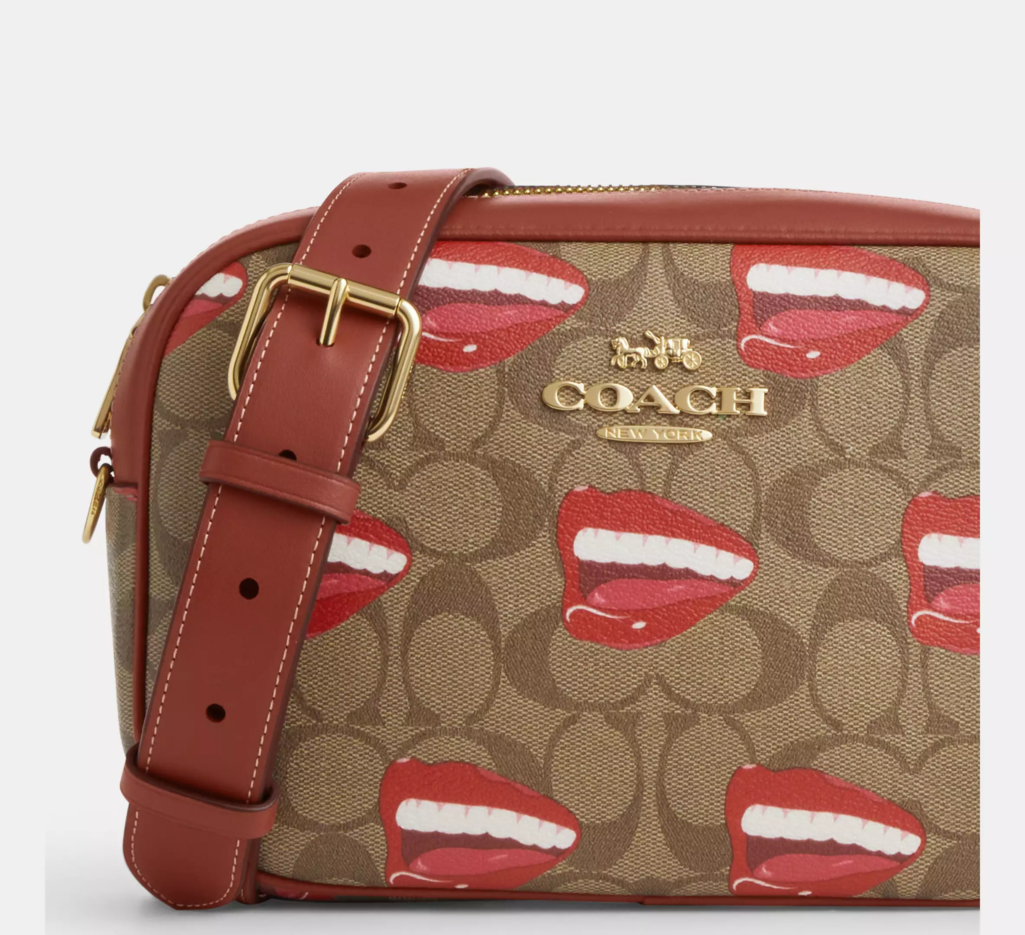 Alternative view of Túi Coach Wesselmann Signature Canvas 'Terracotta' CQ034-IMRL7