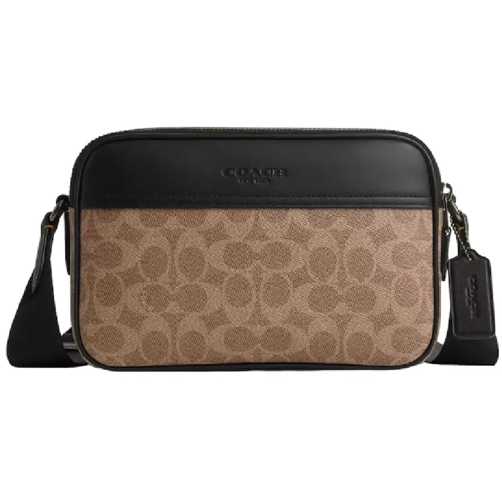 Túi Coach Graham Crossbody 'Tan Black' CV921-QBNRX